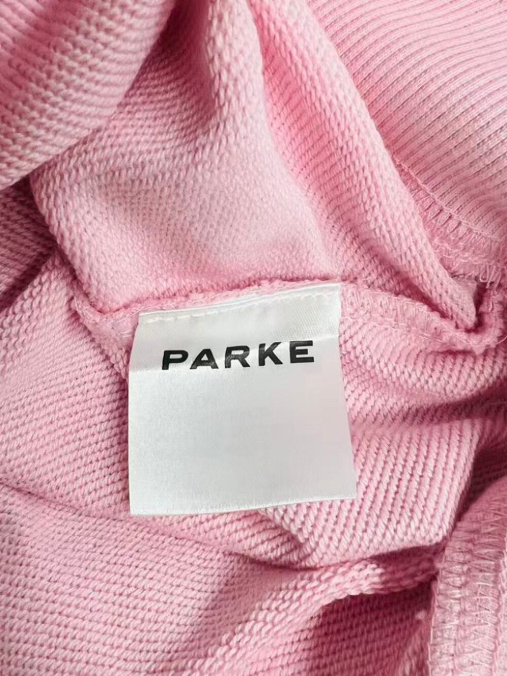 PARKE Pink Polka Dot Mock Neck Sweatshirt - Picture 5 of 7